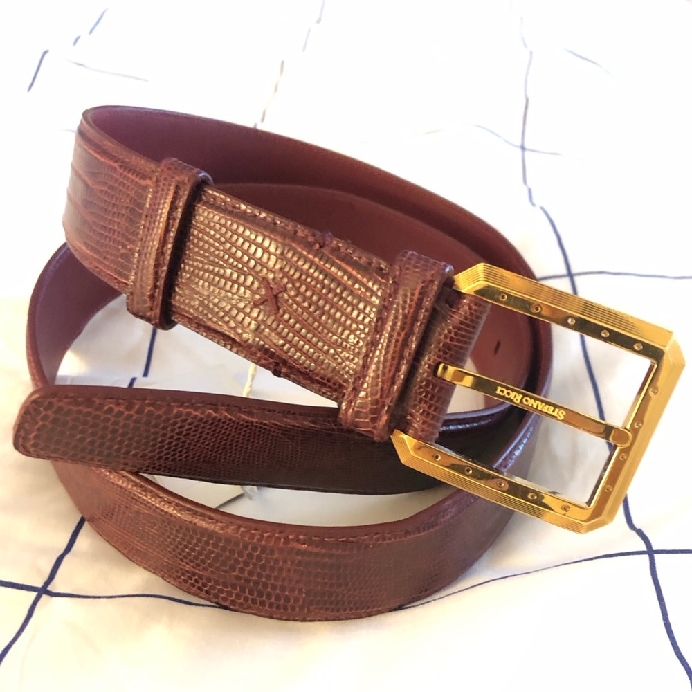 Stefano Ricci Real Lizard Belt